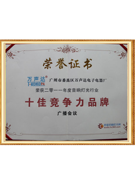 Certificate Of Honor