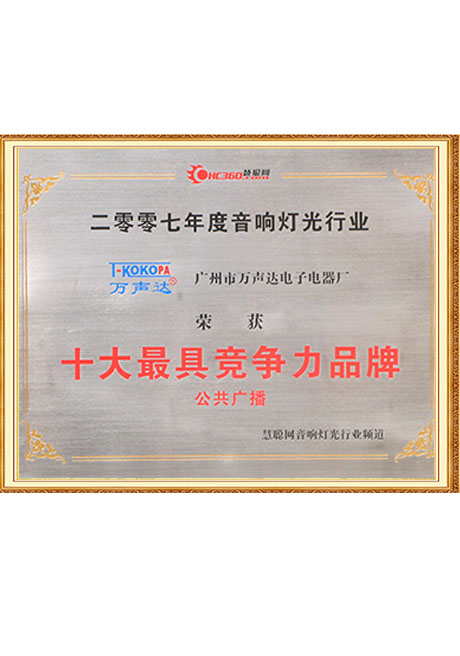 Certificate Of Honor